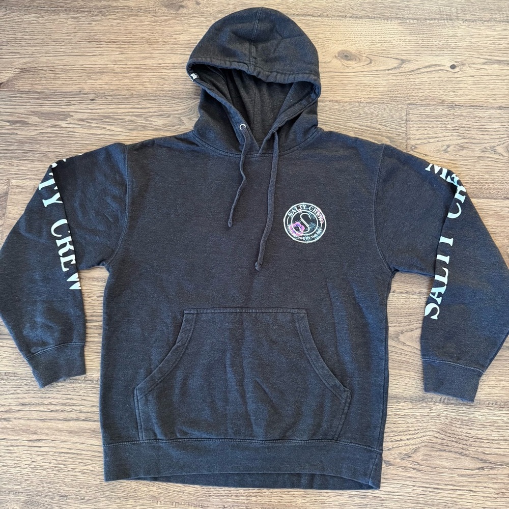 Salty Crew grey hoodie size M